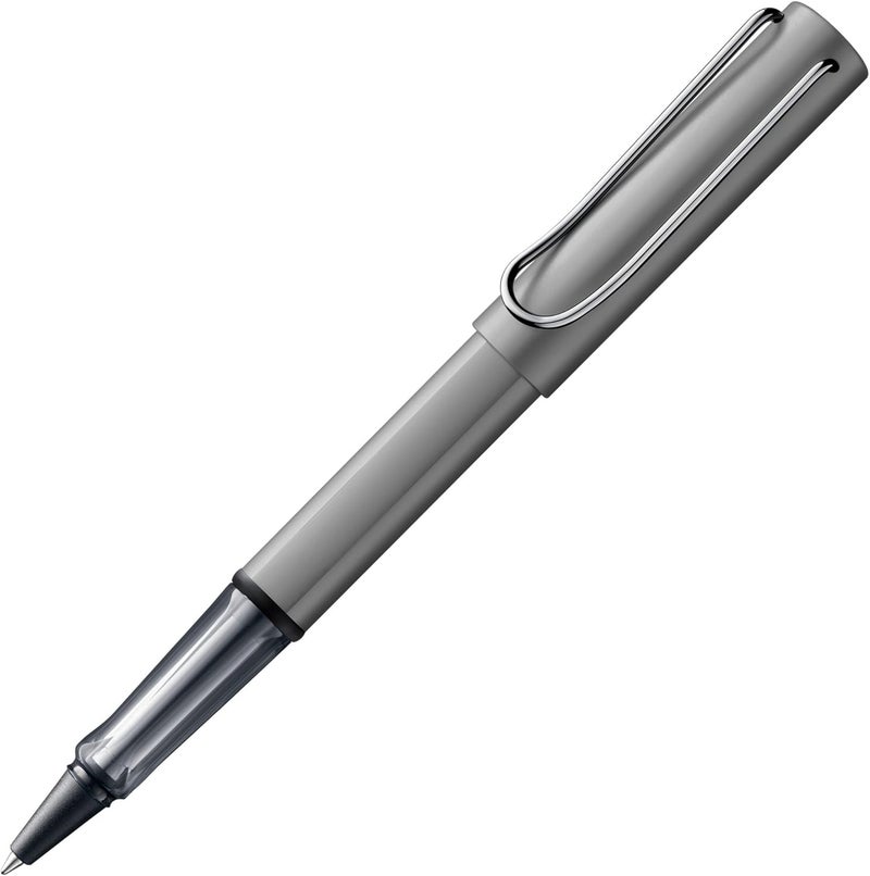 LAMY AL-star graphite - Rollerball Pen pen with transparent, ergonomic grip & line width M - lightweight aluminum body - including rollerball refill M 63 in black - Image 1